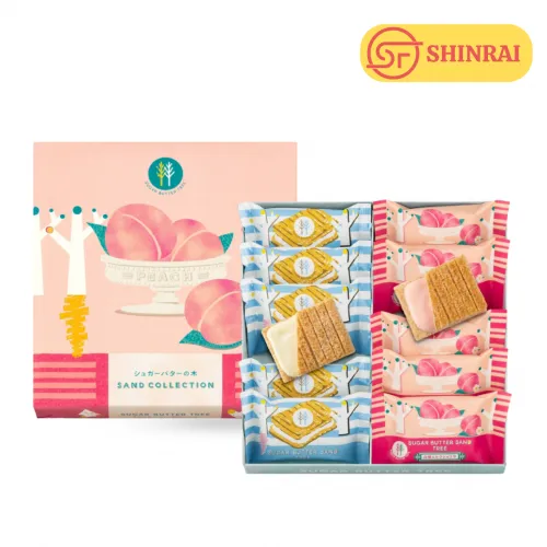 BÁNH SUGAR BUTTER TREE – MIX VỊ ORIGINAL & WHITE PEACH MILK CHOCOLATE  - Hộp 12 bánh | Quà tặng Nhật Bản cao cấp
